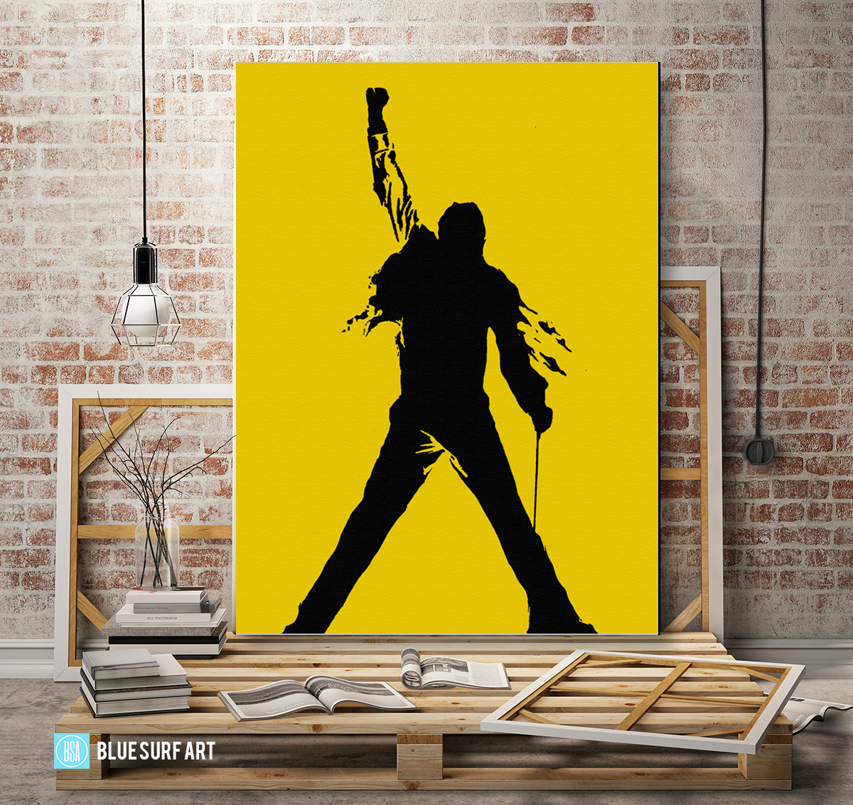 The Game - Queen Oil Painting on Canvas by Blue Surf Art 4