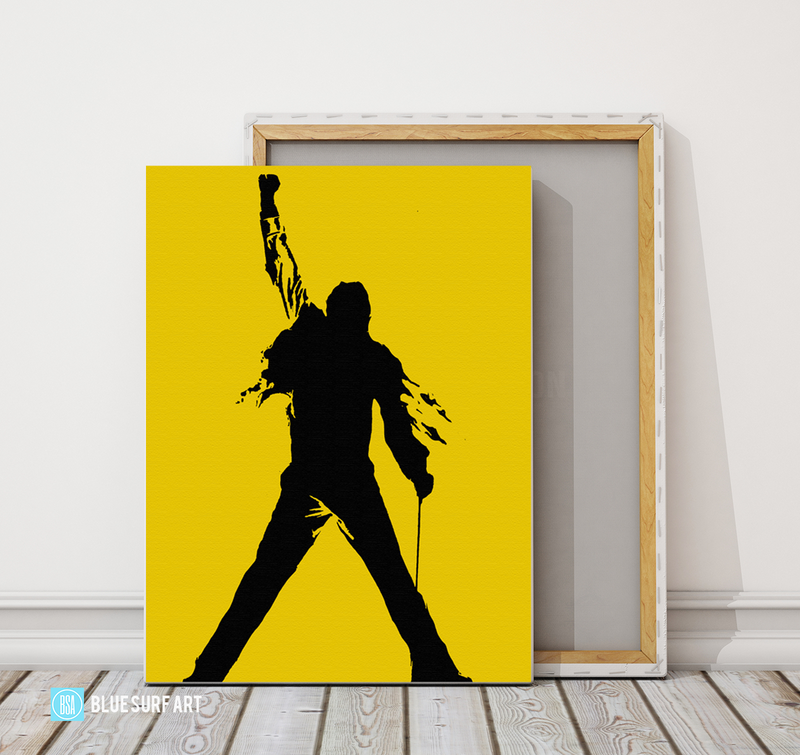 The Game - Queen Oil Painting on Canvas by Blue Surf Art 2