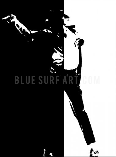 Black or White - Michael Jackson Oil Painting on Canvas by Blue Surf Art -1