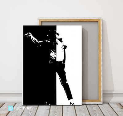 Black or White - Michael Jackson Oil Painting on Canvas by Blue Surf Art -4