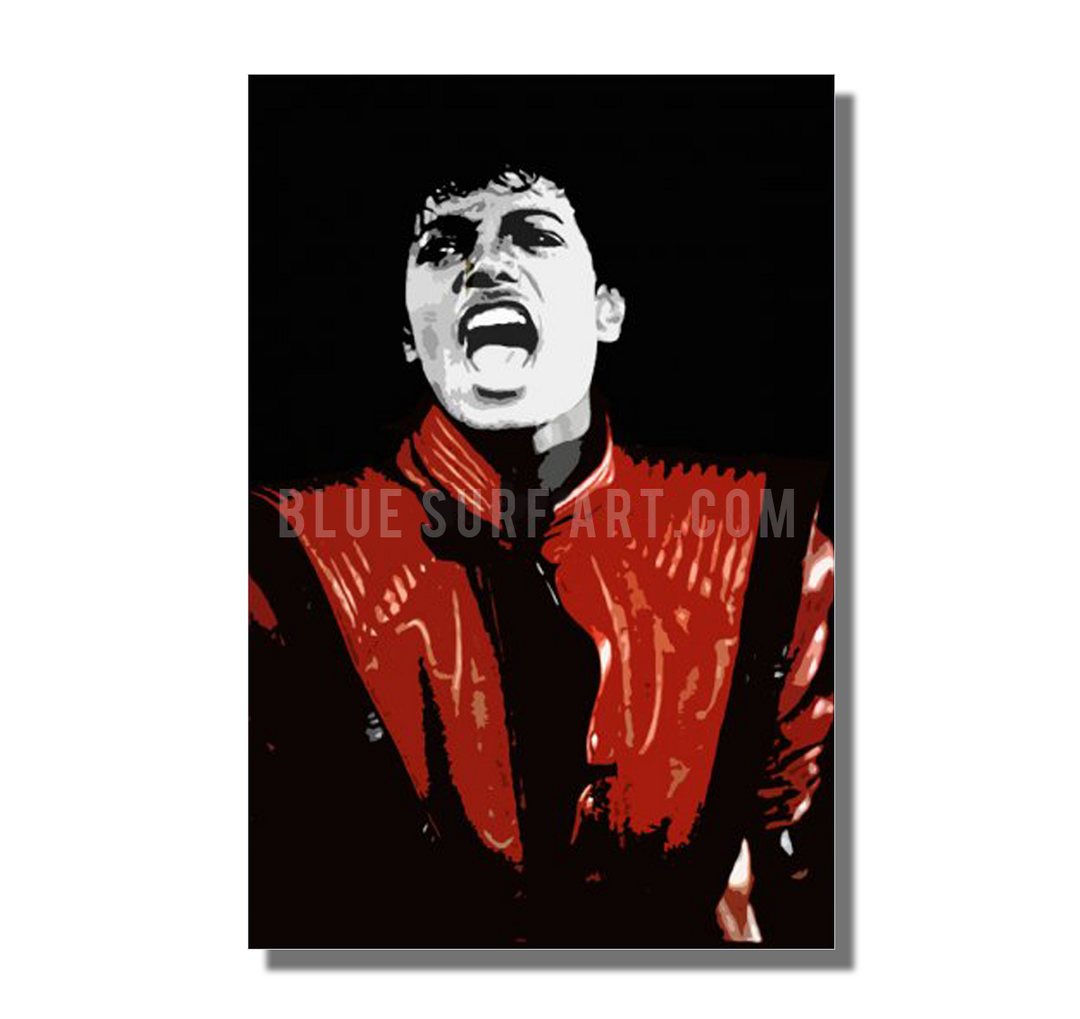 The Thriller - Michael Jackson oil paitning on canvas by Blue Surf Art - 3