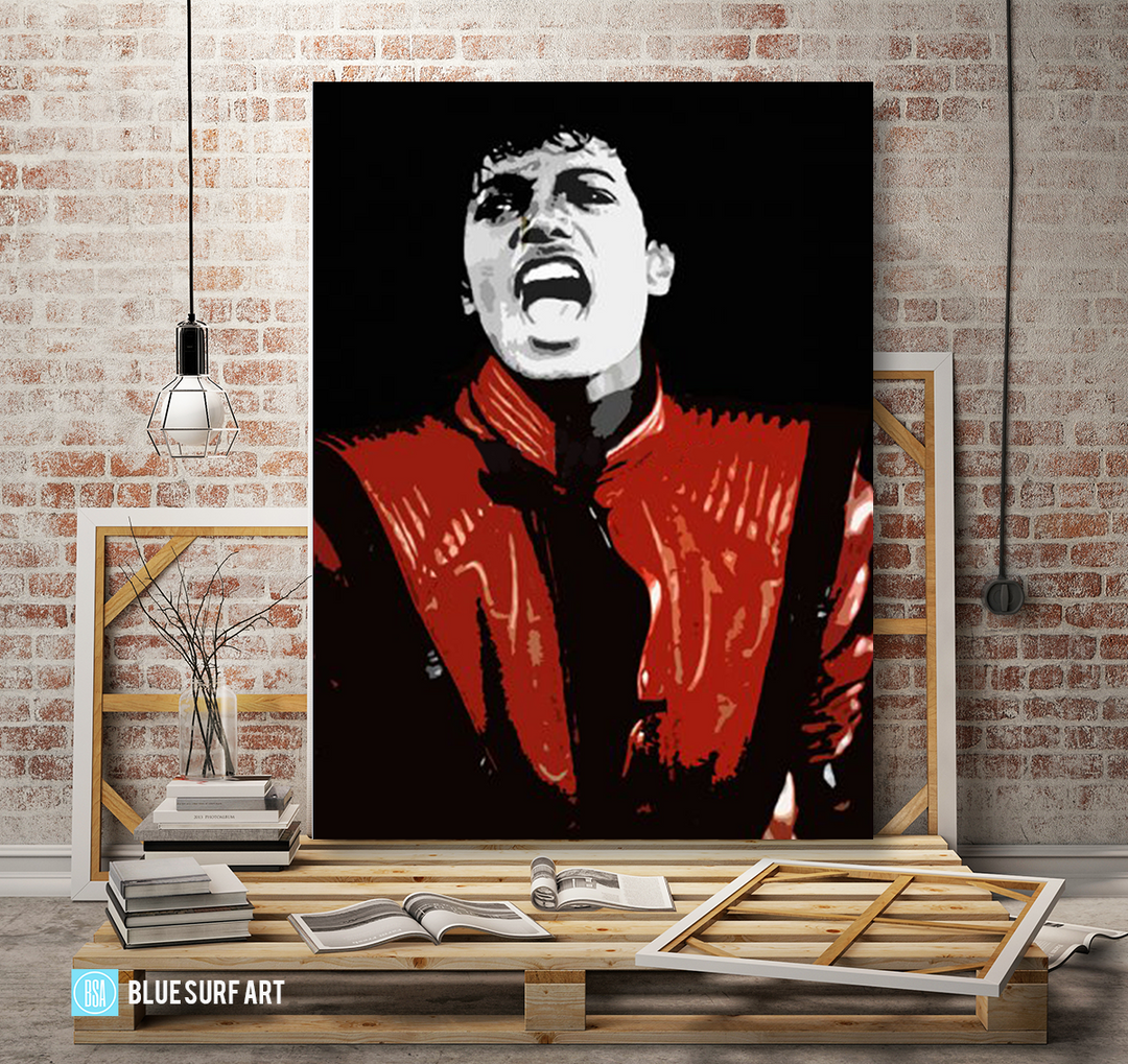 The Thriller - Michael Jackson oil paitning on canvas by Blue Surf Art - 5