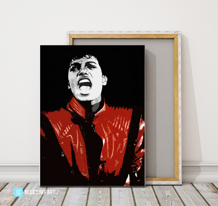 The Thriller - Michael Jackson oil paitning on canvas by Blue Surf Art - 6