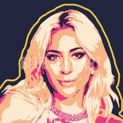 Lady Gaga Canvas Pop Art Oil Painting