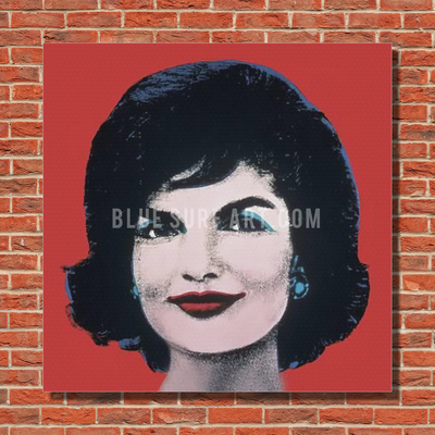 Jacky Warhol oil painting on canvas by Blue Surf Art - red bricks