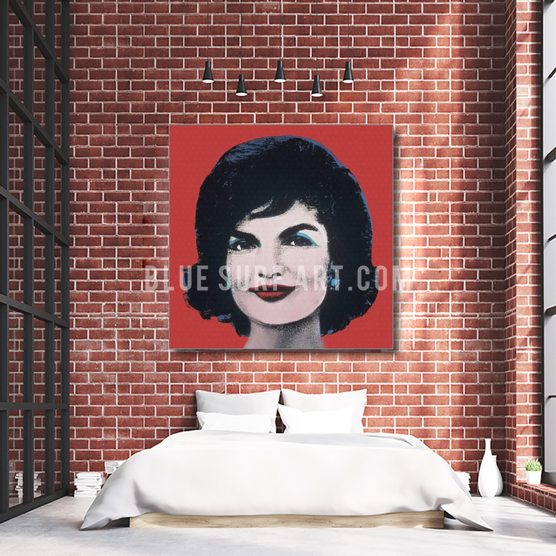 Jacky Warhol oil painting on canvas by Blue Surf Art - bedroom