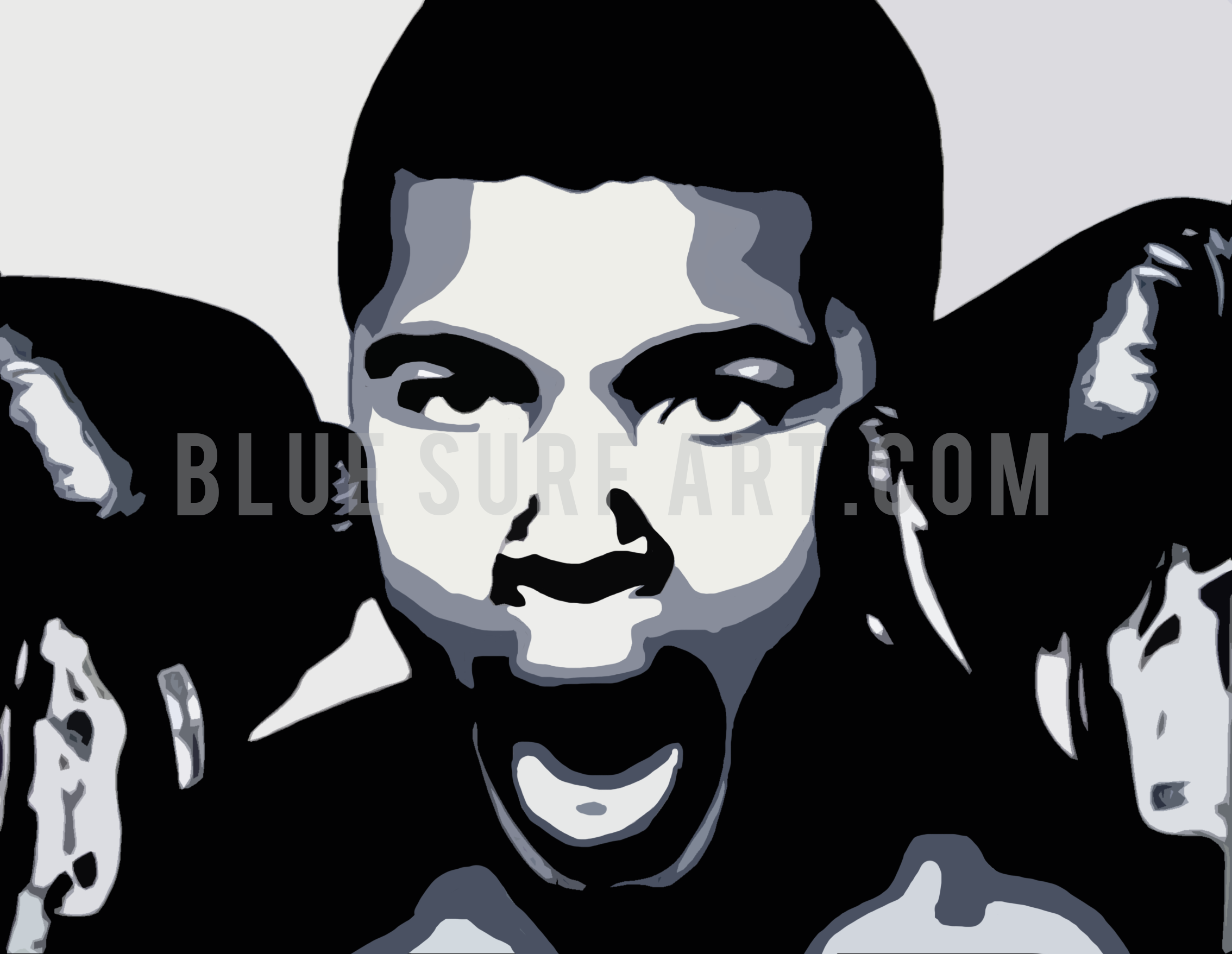 The Greatest - Muhammad Ali Oil Painting on Canvas by Blue Surf Art