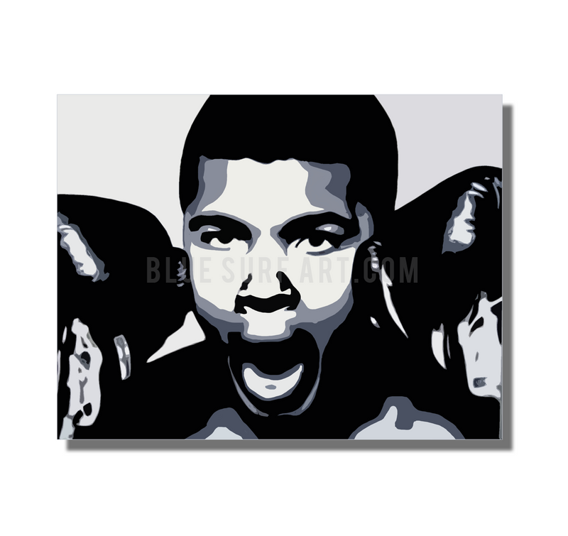 The Greatest - Muhammad Ali Oil Painting on Canvas by Blue Surf Art 2