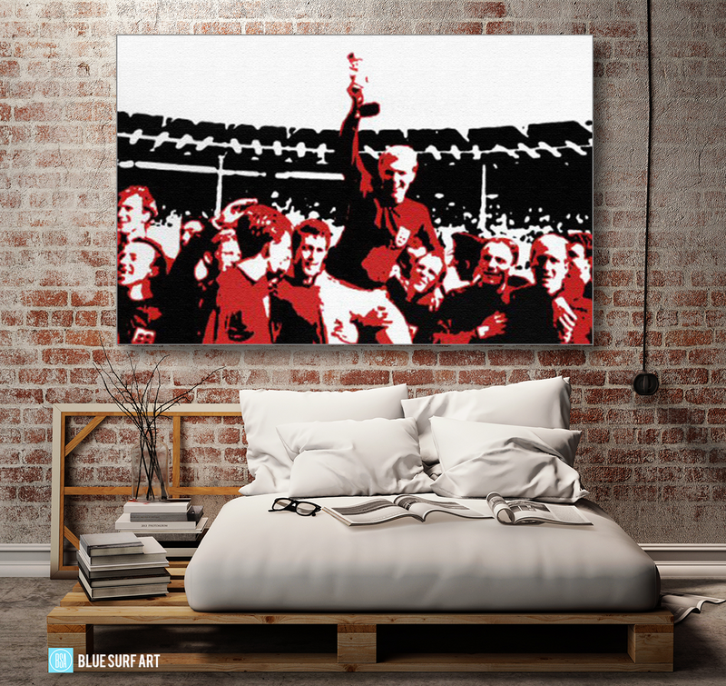 Englands World Cup Oil Painting on Canvas by Blue Surf Art 3
