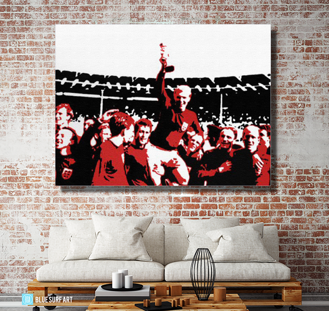 Englands World Cup Oil Painting on Canvas by Blue Surf Art 4