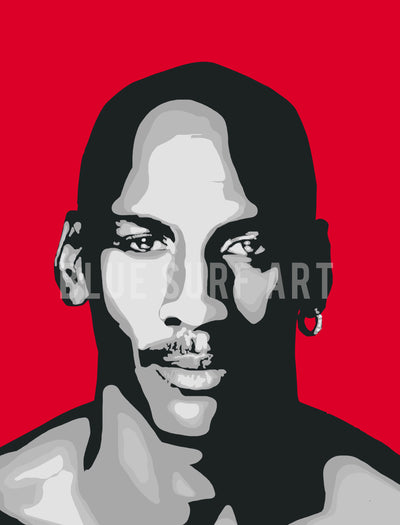 Michael Jordan Canvas Pop Art Painting I Wall Art - Home Decor