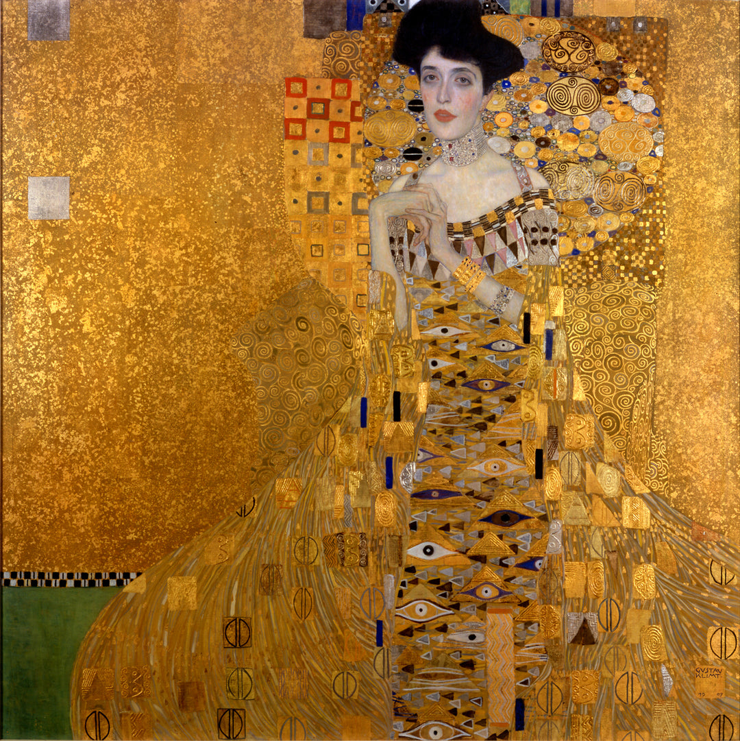Portrait of Adele Bloch-Bauer I by Gustav Klimt, Reproduction Oil Painting on Canvas