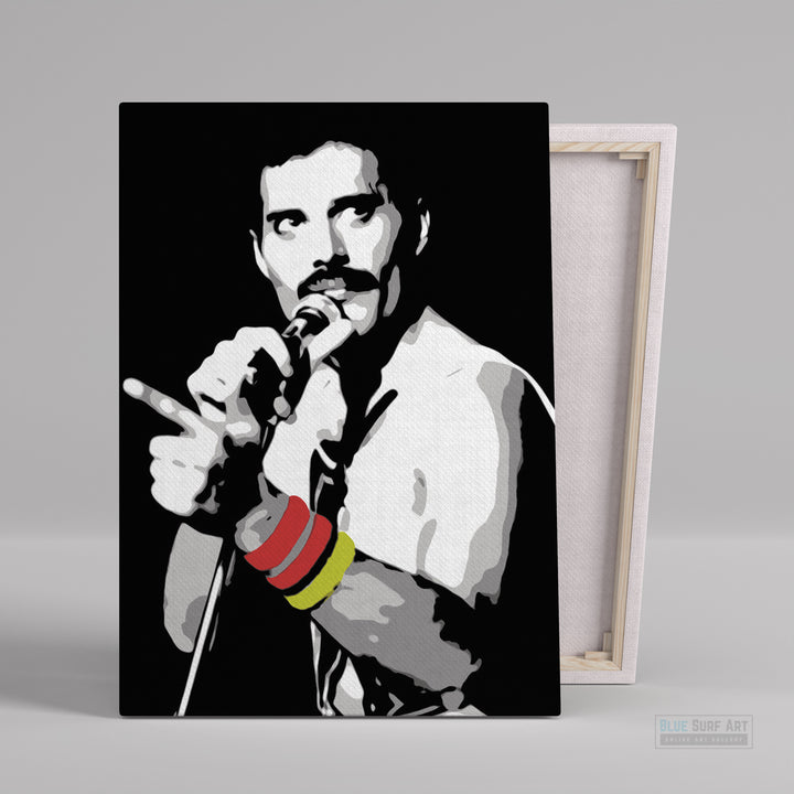 I Want it All, Queen. Freddie Mercury Wall Art, Queen Freddie Mercury Prints, Queen wall art, Queen fan art, queen rock band painting, Queen Freddie canvas art, Freddie Mercury gift art, Freddie Mercury Fan Art