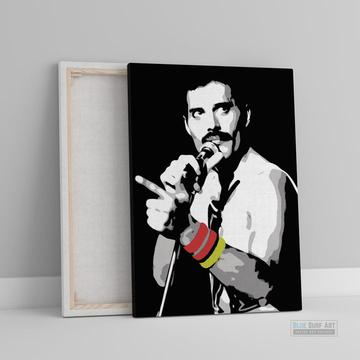 I Want it All, Queen. Freddie Mercury Wall Art, Queen Freddie Mercury Prints, Queen wall art, Queen fan art, queen rock band painting, Queen Freddie canvas art, Freddie Mercury gift art, Freddie Mercury Fan Art