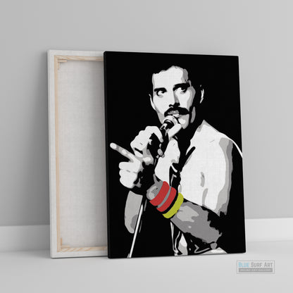 I Want it All, Queen. Freddie Mercury Wall Art, Queen Freddie Mercury Prints, Queen wall art, Queen fan art, queen rock band painting, Queen Freddie canvas art, Freddie Mercury gift art, Freddie Mercury Fan Art