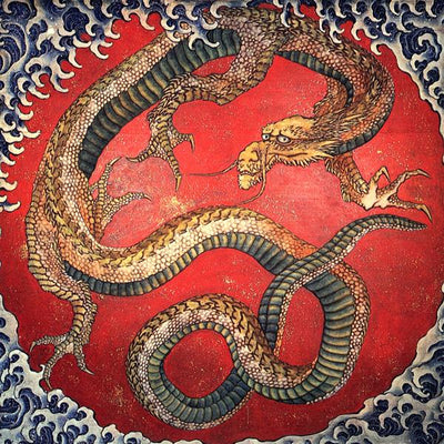 Dragon by Katsushika Hokusai Reproduction Painting