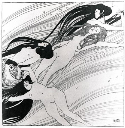 Fishblood by Gustav Klimt, Oil Painting on Canvas, Reproduction