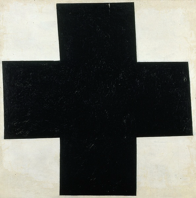 Black Cross by Kazimir Malevich Reproduction Painting