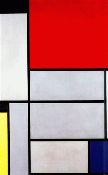 Tableau I by Piet Mondrian Reproduction Painting by Blue Surf Art