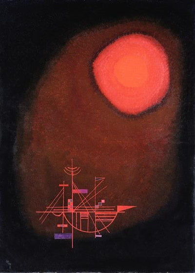 Red Sun and Ship by Wassily Kandinsky Wall Art, Home Decor, Reproduction