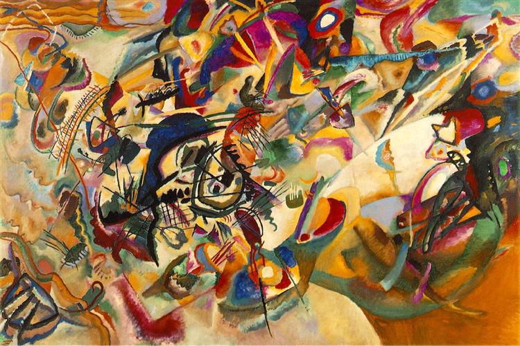 Composition VII by Wassily Kandinsky Wall Art, Home Decor, Reproduction