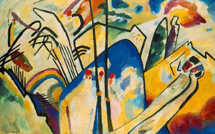 Composition IV by Wassily Kandinsky Wall Art, Home Decor, Reproduction