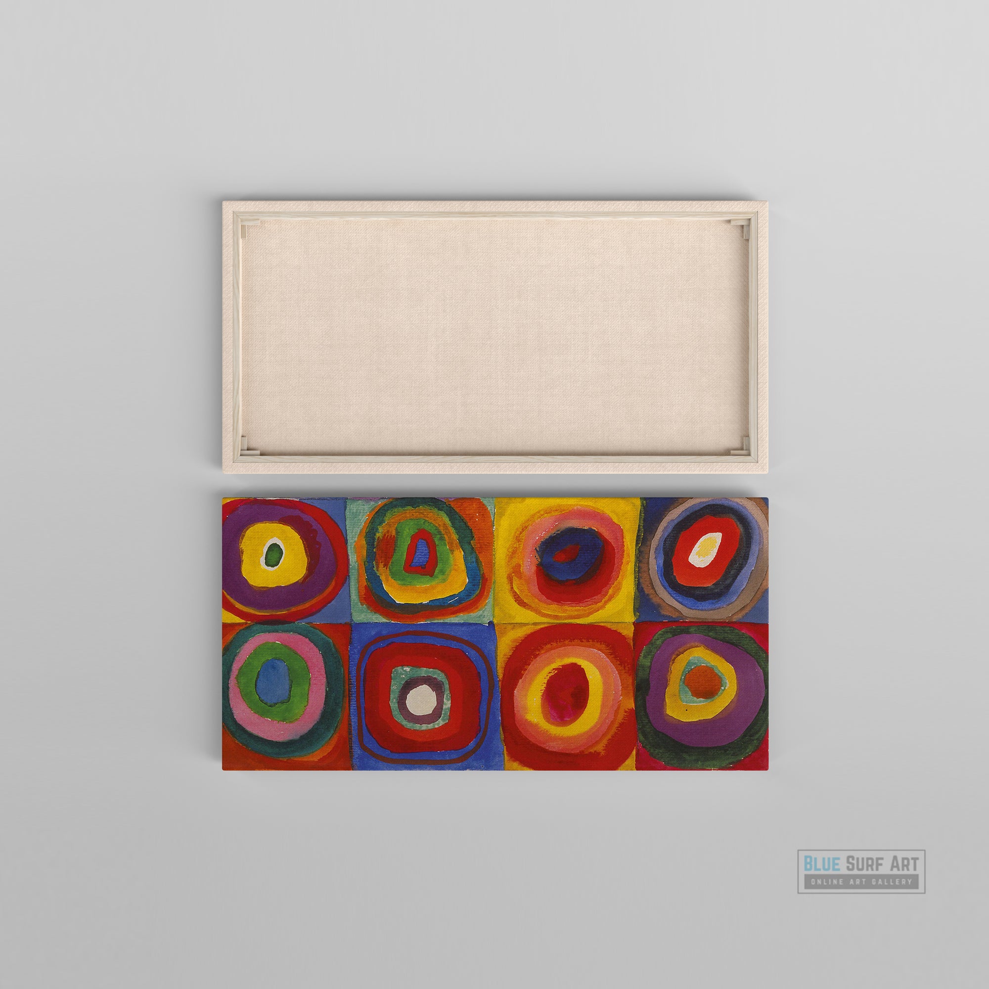 Color Study Squares with Concentric Circles by Wassily Kandinsky Wall Art, Home Decor, Reproduction