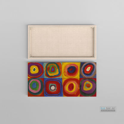 Color Study Squares with Concentric Circles by Wassily Kandinsky Wall Art, Home Decor, Reproduction