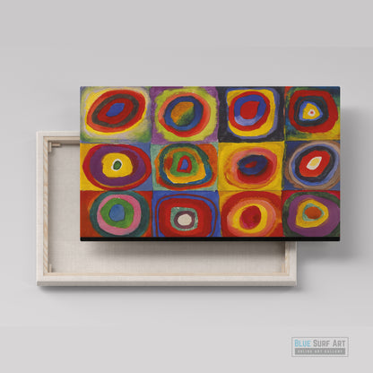Color Study Squares with Concentric Circles by Wassily Kandinsky Wall Art, Home Decor, Reproduction