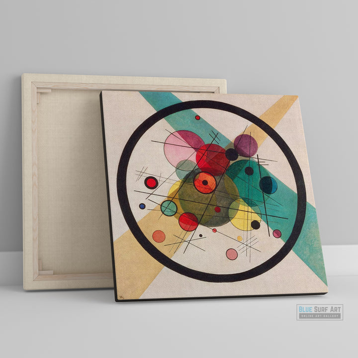 Color Study Squares with Concentric Circles by Wassily Kandinsky Reproduction 1