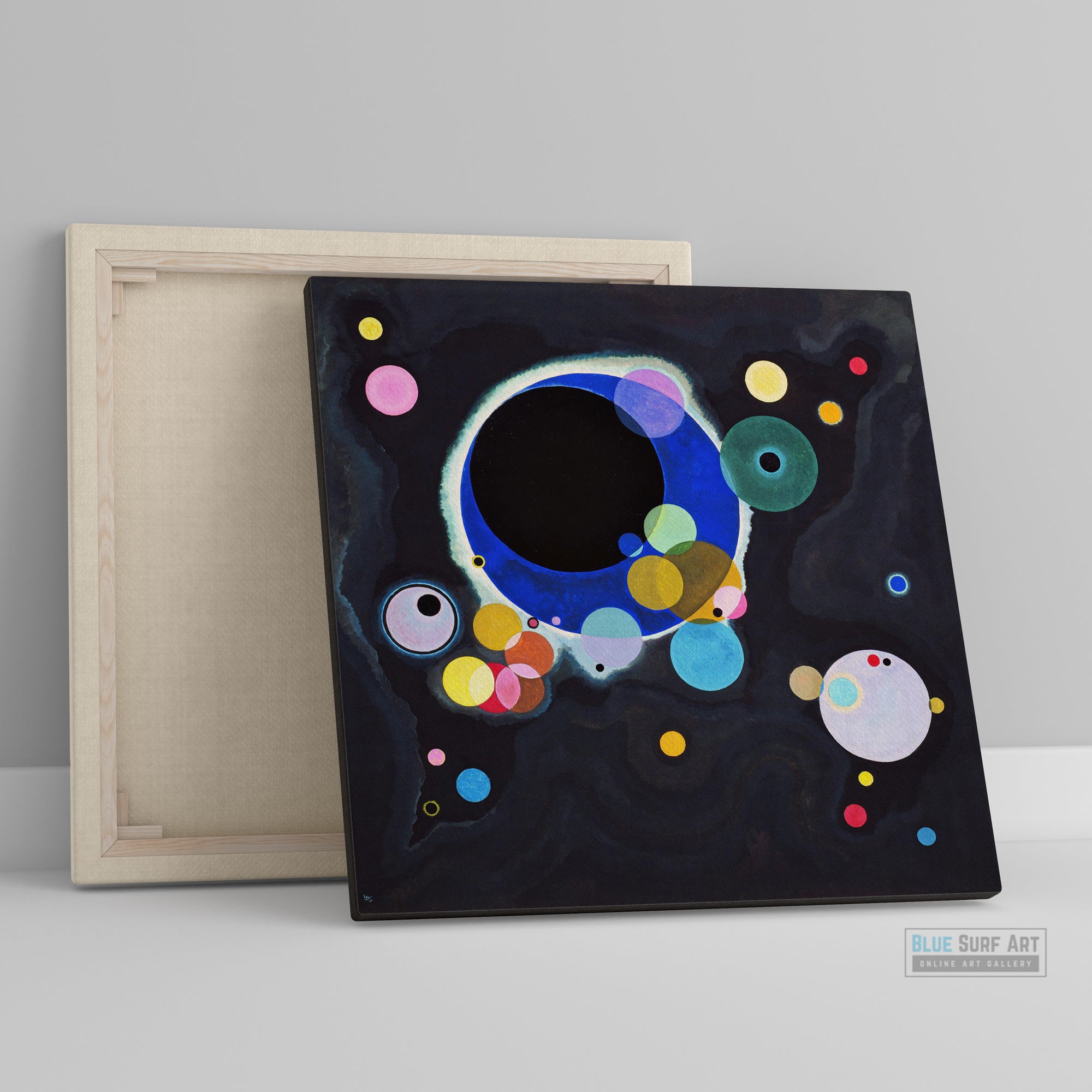 Several Circles, 1926 by Wassily Kandinsky Reproduction for Sale - Blue Surf Art
