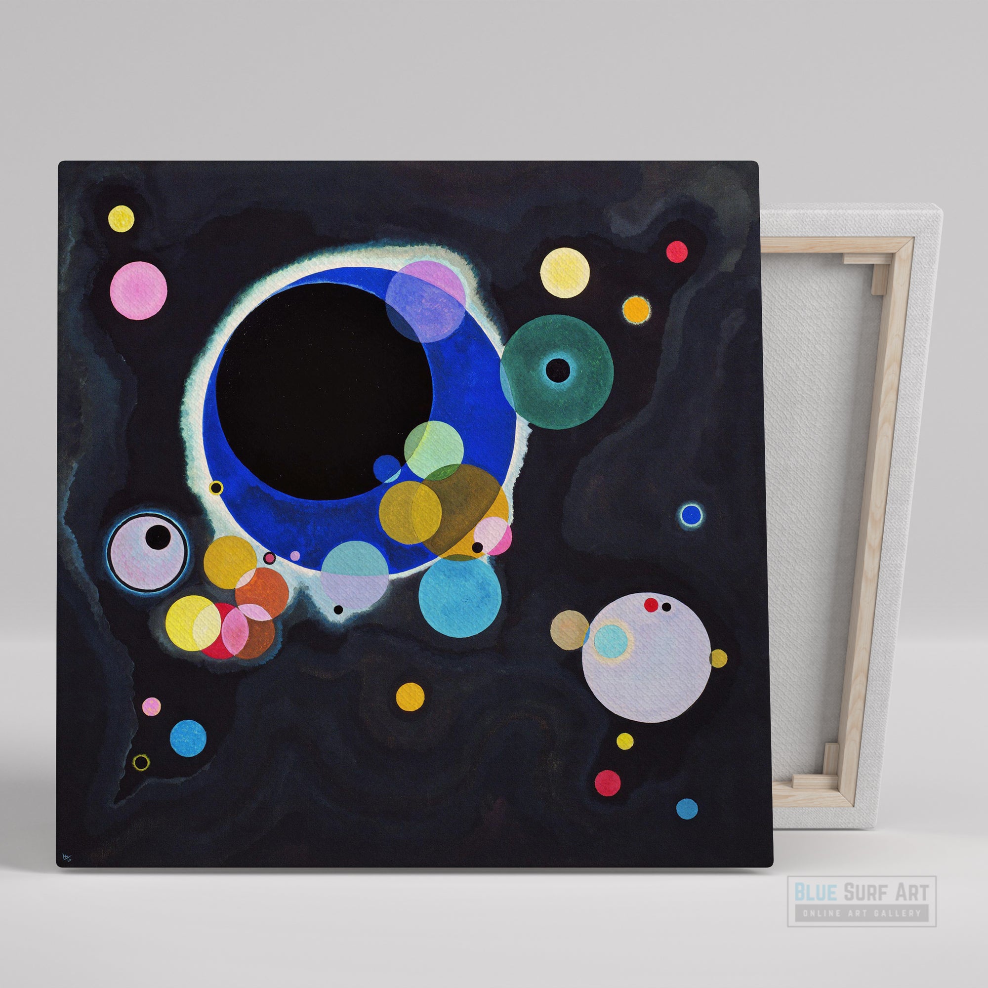 Several Circles, 1926 by Wassily Kandinsky Reproduction for Sale - Blue Surf Art
