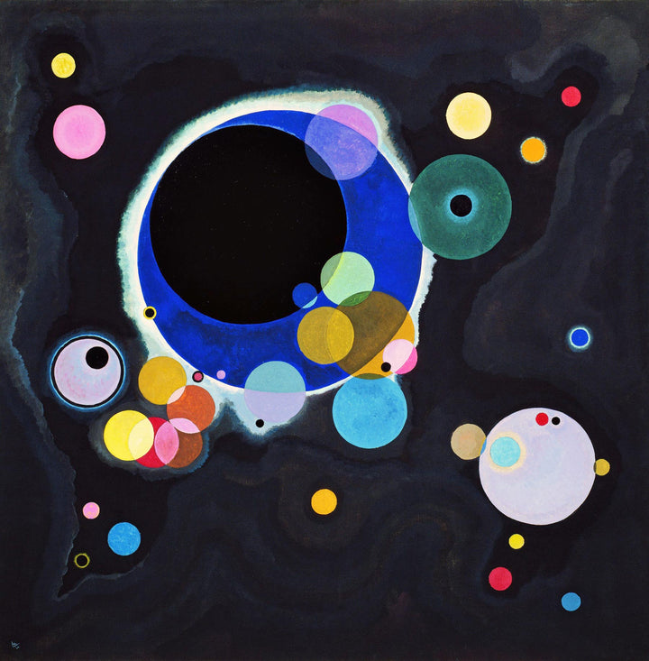 Several Circles, 1926 by Wassily Kandinsky Reproduction for Sale - Blue Surf Art