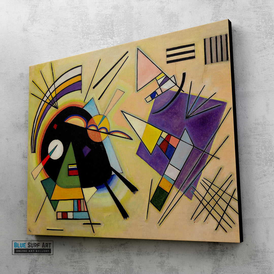 Black and Violet, 1923 by Wassily Kandinsky Wall Art, Home Decor, Reproduction