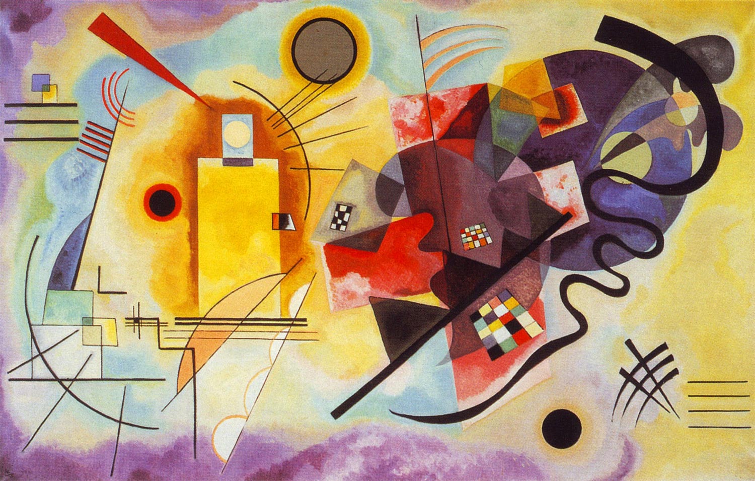 Yellow Red Blue, 1925 by Wassily Kandinsky Wall Art, Home Decor, Reproduction