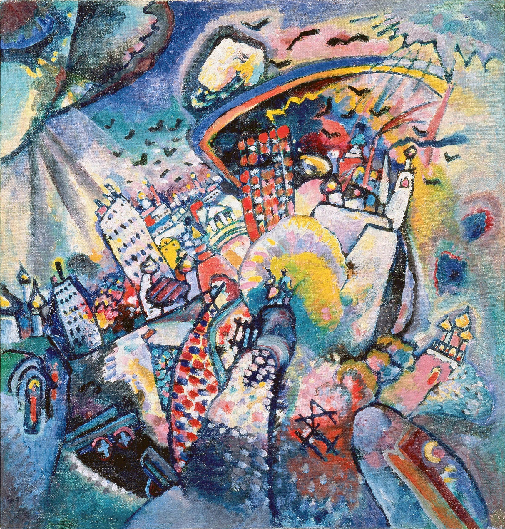 Moscow Red Square by Wassily Kandinsky Wall Art, Home Decor