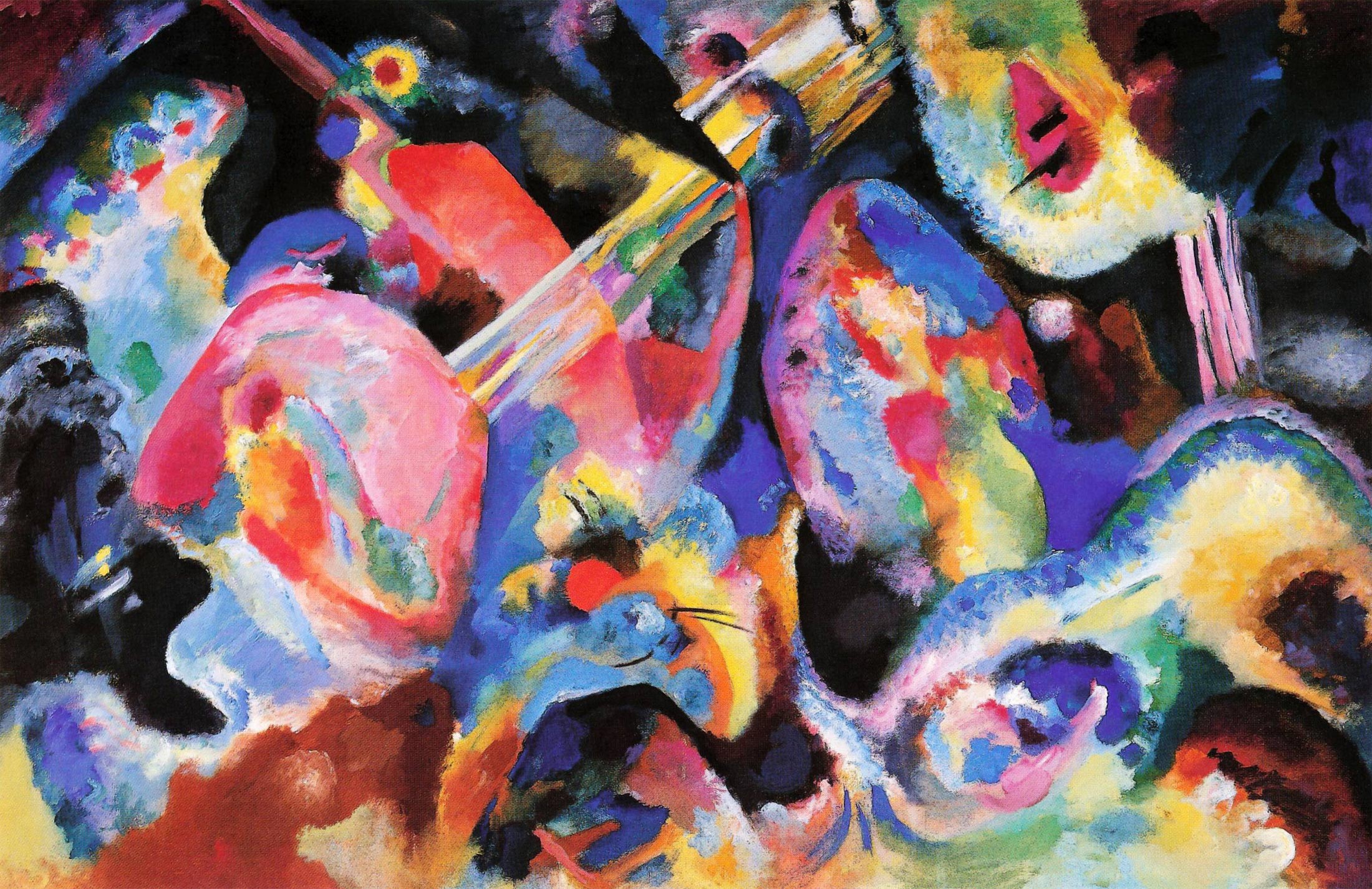 Improvisation Deluge 1913 by Wassily Kandinsky Wall Art Home