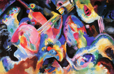 Improvisation Deluge, 1913 by Wassily Kandinsky Wall Art, Home Decor, Reproduction
