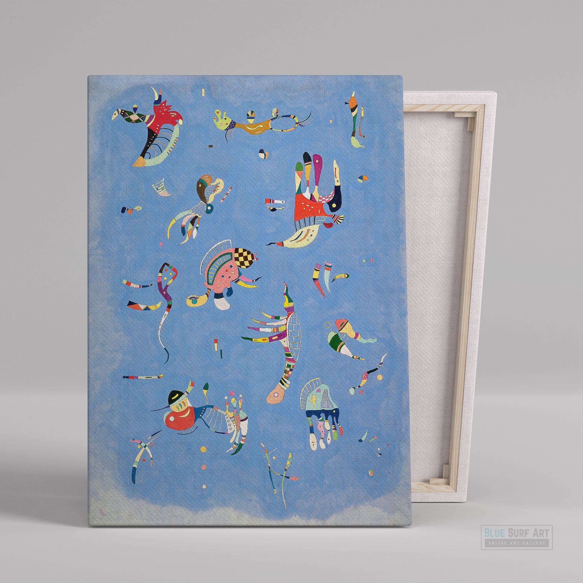 Sky Blue, 1940 by Wassily Kandinsky Wall Art, Home Decor, Reproduction for sale by Blue surf Art