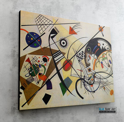 Transverse Line, 1923 by Wassily Kandinsky Wall Art, Home Decor, Reproduction for sale by Blue Surf Art