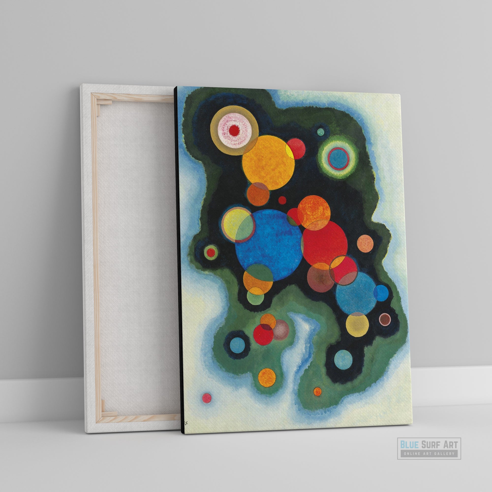Deepened Impulse 1928 by Wassily Kandinsky Reproduction for Sale - Blue Surf Art -1