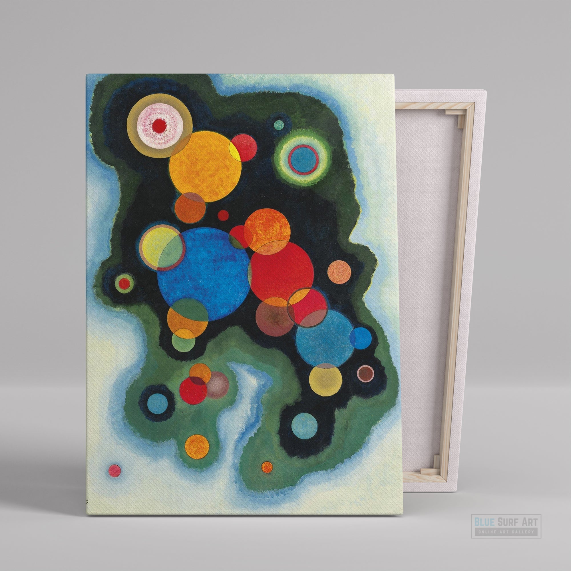 Deepened Impulse 1928 by Wassily Kandinsky Reproduction for Sale - Blue Surf Art - 2