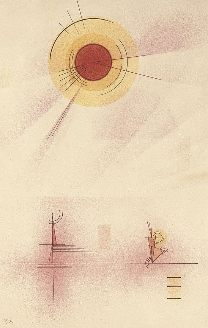 Shine 1929 by Wassily Kandinsky Reproduction for Sale - Blue Surf Art