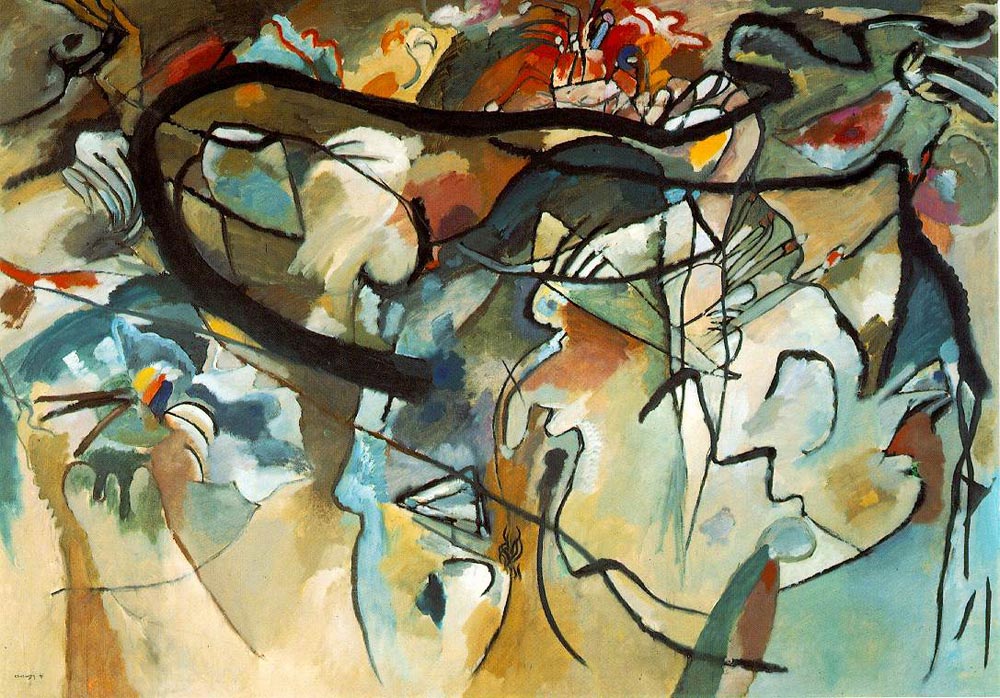 Composition V, 1911 by Wassily Kandinsky Reproduction for Sale - Blue Surf Art