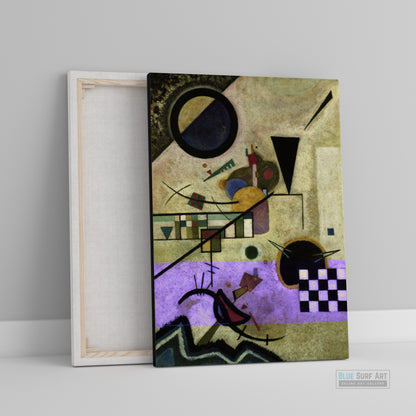 Contrasting Sounds 1924 by Wassily Kandinsky Reproduction for Sale - Blue Surf Art -1
