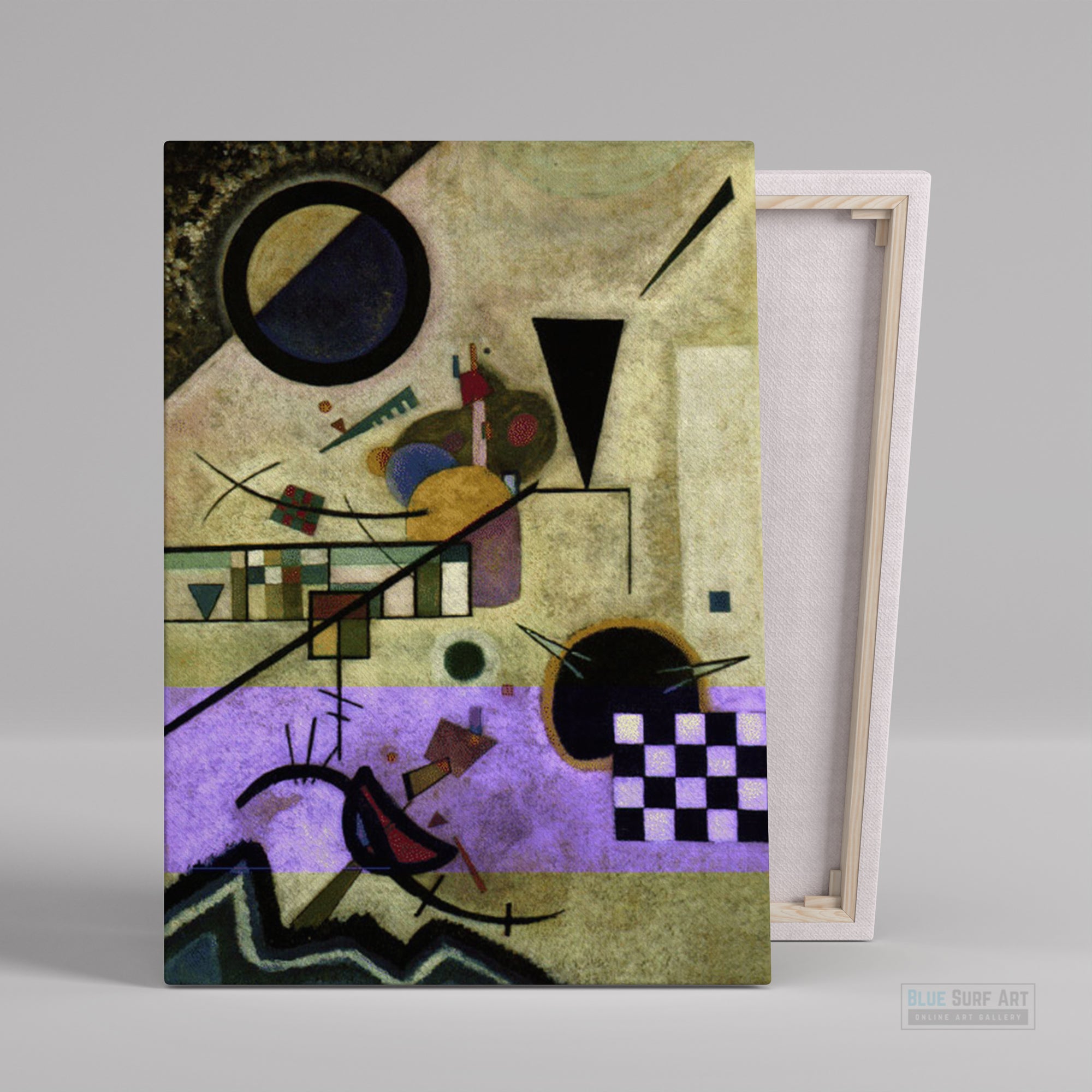 Contrasting Sounds 1924 by Wassily Kandinsky Reproduction for Sale - Blue Surf Art-2