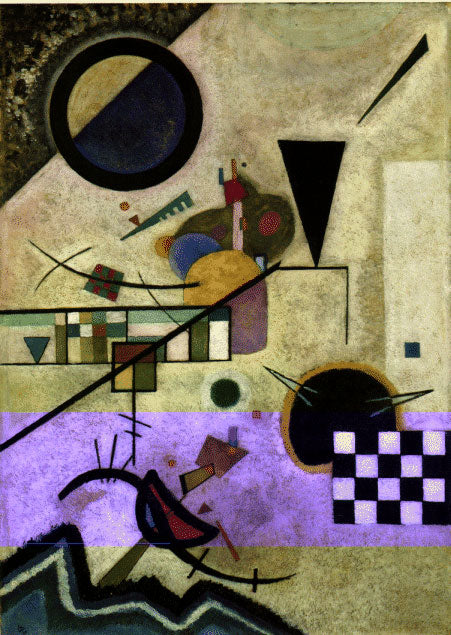 Contrasting Sounds 1924 by Wassily Kandinsky Reproduction for Sale - Blue Surf Art