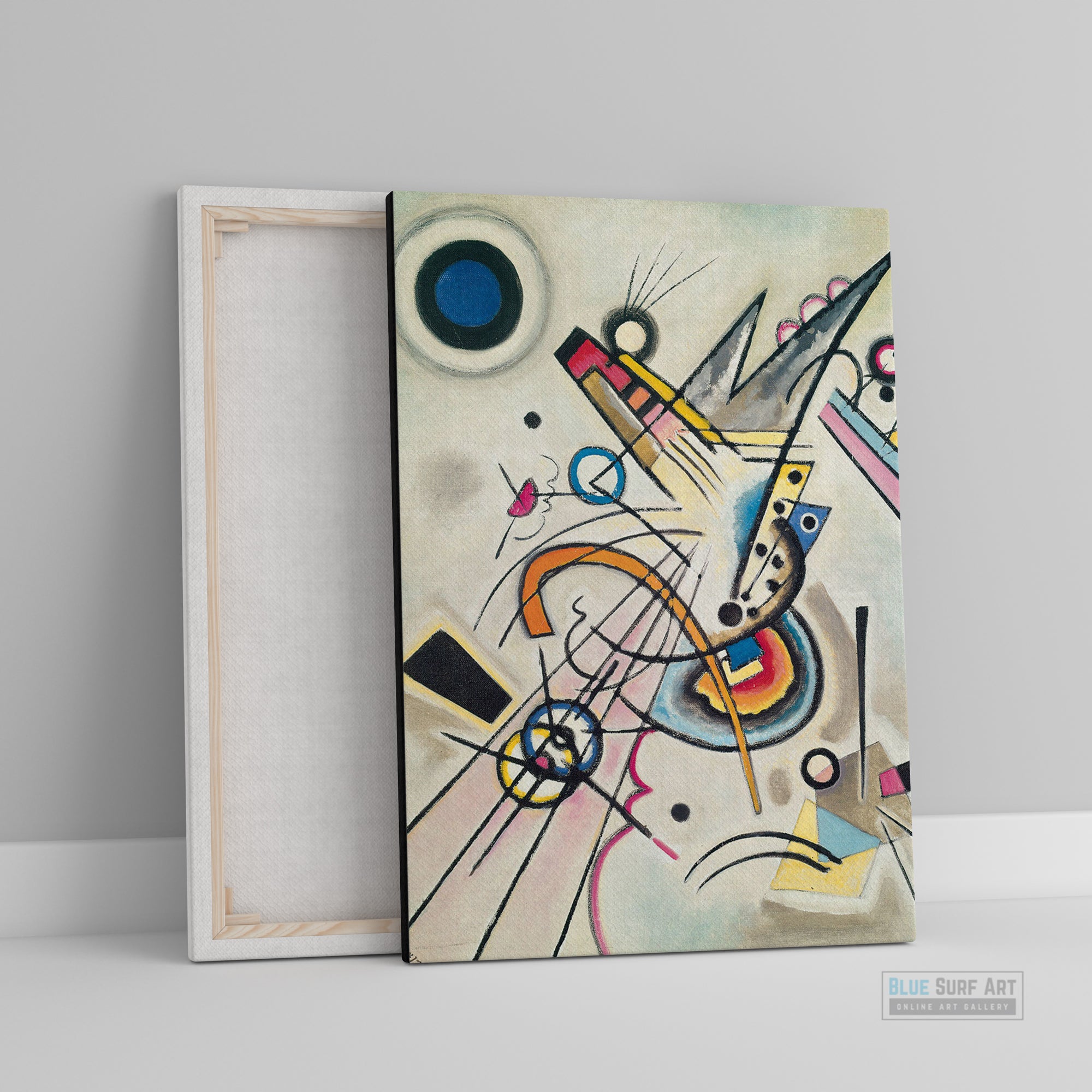 Diagonal 1923 by Wassily Kandinsky Reproduction for Sale - Blue Surf Art - 1