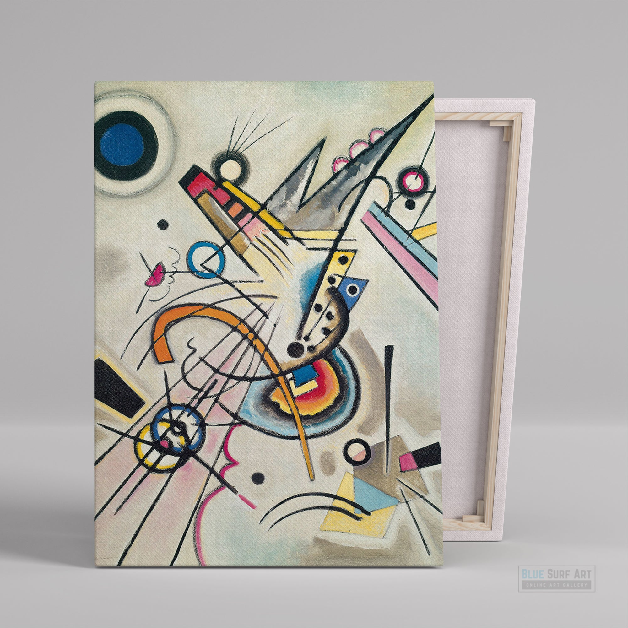 Diagonal 1923 by Wassily Kandinsky Reproduction for Sale - Blue Surf Art - 2