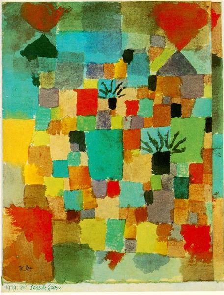 Southern (Tunisian) gardens by Paul Klee